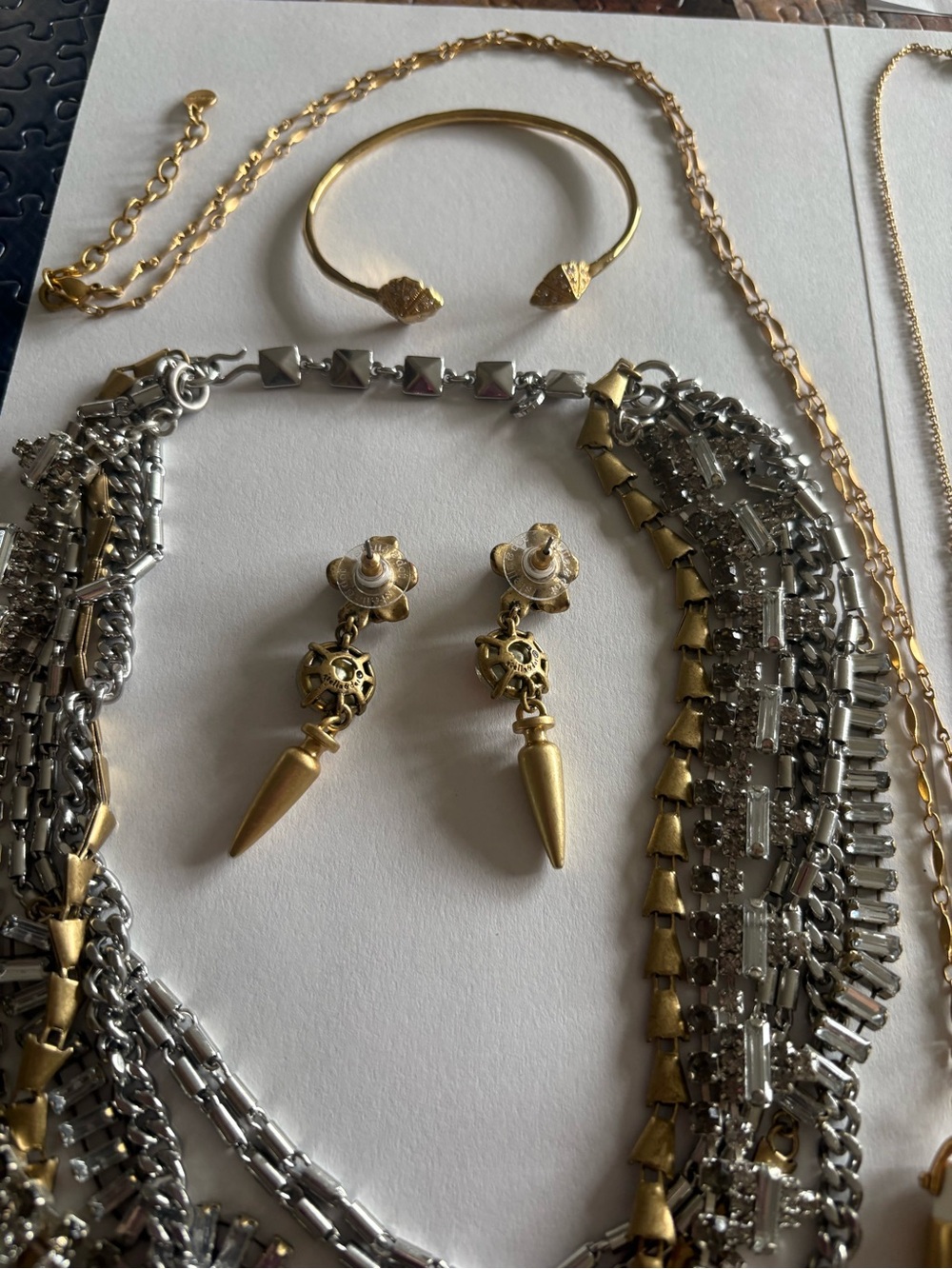 Stella and Dot multicolor Drop Earrings - necklaces and bracelet lot of 13 - Picture 9 of 16